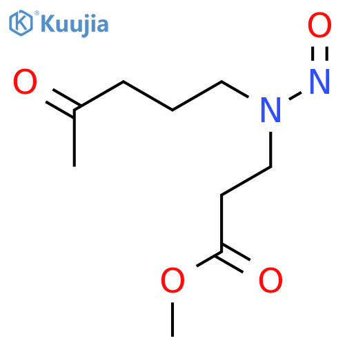 methyl 3-[nitroso(4-oxopentyl)amino]propanoate structure