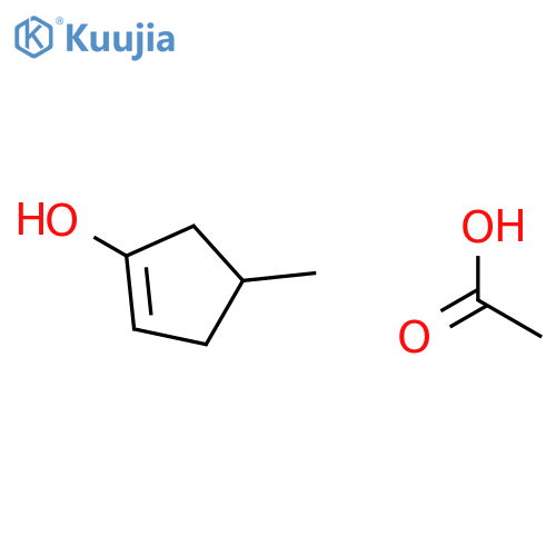 1-Cyclopenten-1-ol, 4-methyl-, acetate structure
