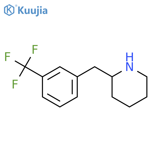 2-[3-(trifluoromethyl)benzyl]piperidine structure
