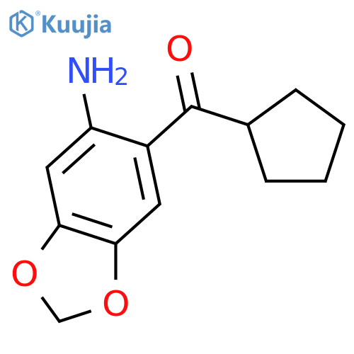 METHANONE, (6-AMINO-1,3-BENZODIOXOL-5-YL)CYCLOPENTYL- structure