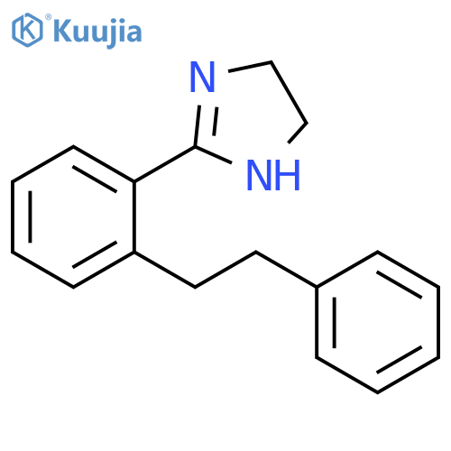 1H-Imidazole, 4,5-dihydro-2-[2-(2-phenylethyl)phenyl]- structure