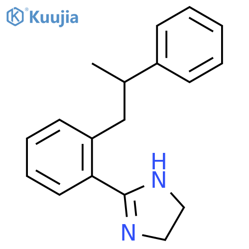 1H-Imidazole, 4,5-dihydro-2-[2-(2-phenylpropyl)phenyl]- structure