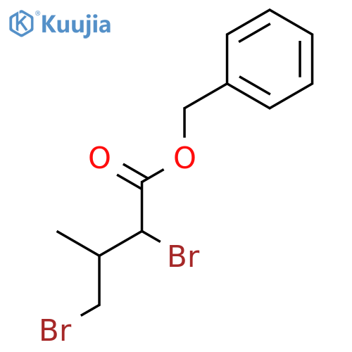 Butanoic acid, 2,4-dibromo-3-methyl-, phenylmethyl ester structure