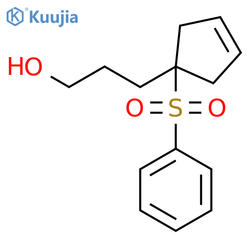 3-CYCLOPENTENE-1-PROPANOL, 1-(PHENYLSULFONYL)- structure