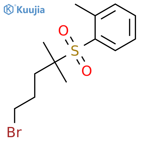 BENZENE, 1-[(4-BROMO-1,1-DIMETHYLBUTYL)SULFONYL]-2-METHYL- structure