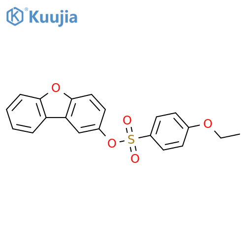 8-oxatricyclo7.4.0.0^{2,7}trideca-1(9),2,4,6,10,12-hexaen-4-yl 4-ethoxybenzene-1-sulfonate structure