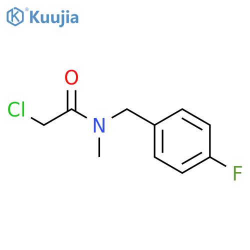 2-chloro-N-(4-fluorophenyl)methyl-N-methylacetamide structure