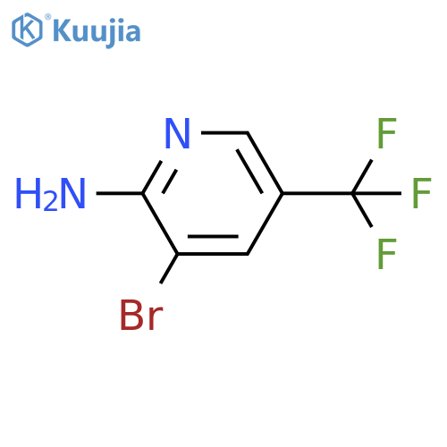 2-Amino-3-bromo-5-(trifluoromethyl)pyridine structure