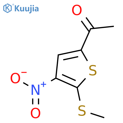 1-[5-(Methylsulfanyl)-4-nitrothiophen-2-yl]ethan-1-one structure