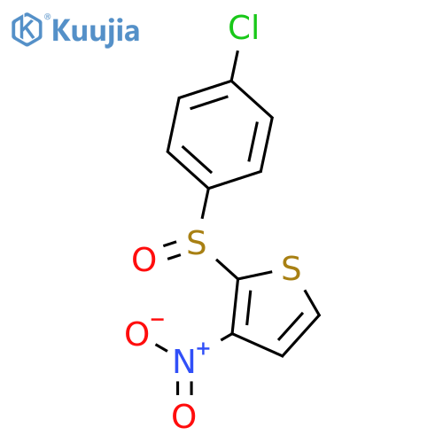Thiophene, 2-[(4-chlorophenyl)sulfinyl]-3-nitro- structure