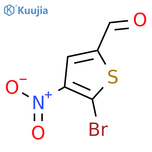 5-Bromo-4-nitrothiophene-2-carbaldehyde structure