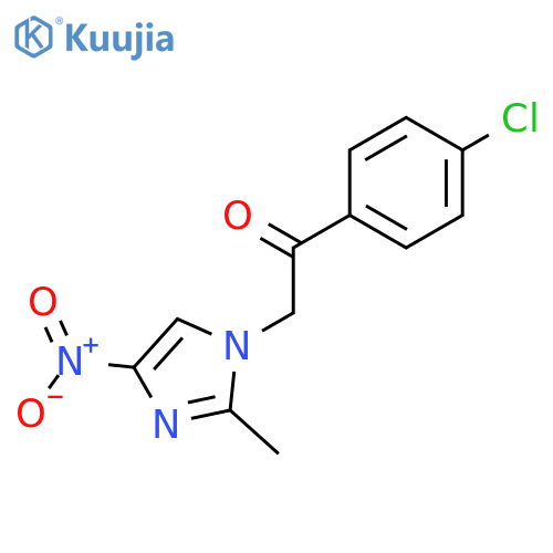 Ethanone, 1-(4-chlorophenyl)-2-(2-methyl-4-nitro-1H-imidazol-1-yl)- structure