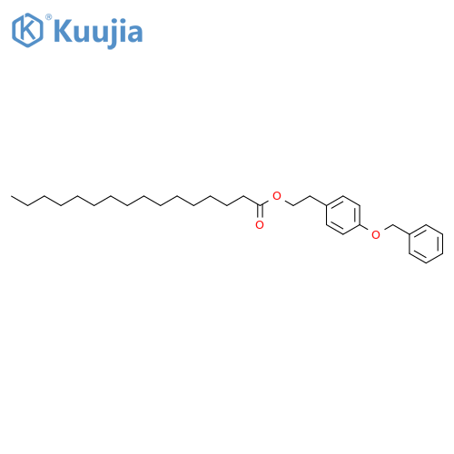 Hexadecanoic acid, 2-[4-(phenylmethoxy)phenyl]ethyl ester structure