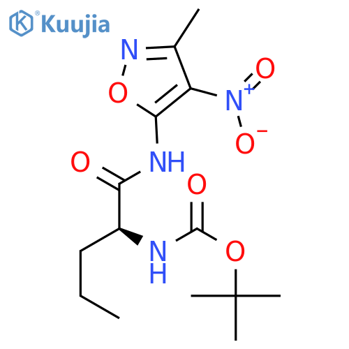 Carbamic acid,[(1S)-1-[[(3-methyl-4-nitro-5-isoxazolyl)amino]carbonyl]butyl]-,1,1-dimethylethyl ester (9CI) structure