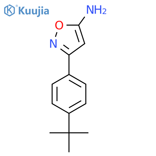 3-(4-tert-butylphenyl)-1,2-oxazol-5-amine structure