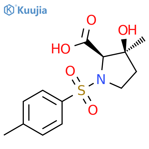 D-Proline, 3-hydroxy-3-methyl-1-[(4-methylphenyl)sulfonyl]-, (3S)-rel- structure