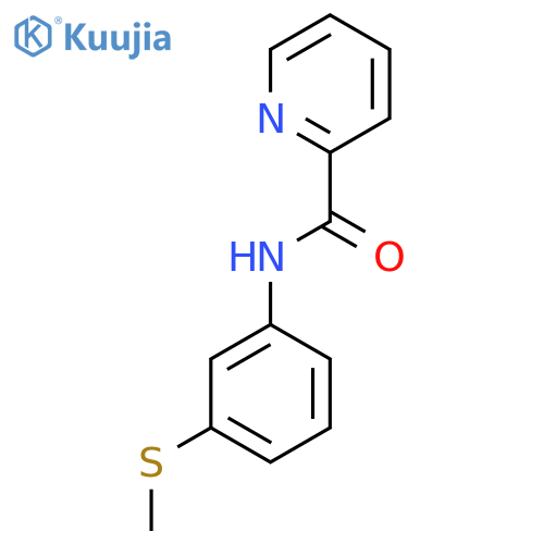 N-3-(methylsulfanyl)phenylpyridine-2-carboxamide structure