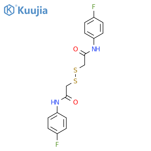 ACETAMIDE, 2,2'-DITHIOBIS[N-(4-FLUOROPHENYL)- structure