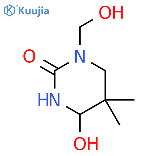 2(1H)-Pyrimidinone,tetrahydro-4-hydroxy-1-(hydroxymethyl)-5,5-dimethyl- structure