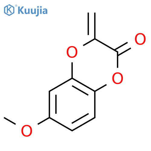 3-methylidene-6-methoxy-1,4-benzodioxan-2-one structure