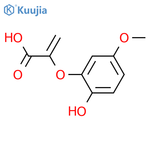 2-(2-Hydroxy-5-methoxyphenoxy)acrylic acid structure