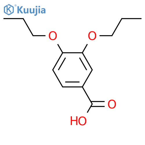 3,4-dipropoxybenzoic acid structure