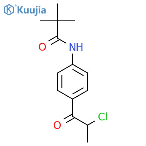 N-4-(2-Chloropropanoyl)phenyl-2,2-dimethylpropanamide structure