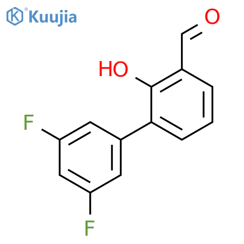 6-(3,5-Difluorophenyl)-2-formylphenol structure