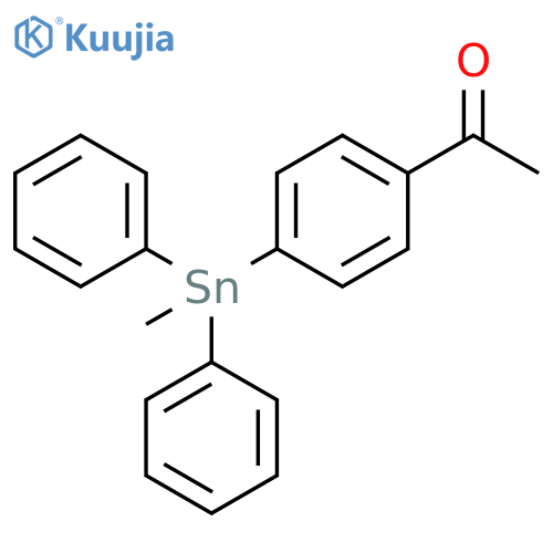 Ethanone, 1-[4-(methyldiphenylstannyl)phenyl]- structure