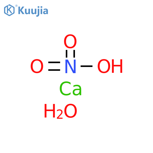 Nitric acid, calcium salt, hydrate (2:7) structure