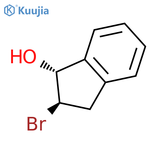 (1R,2R)-2-bromo-2,3-dihydro-1H-inden-1-ol structure