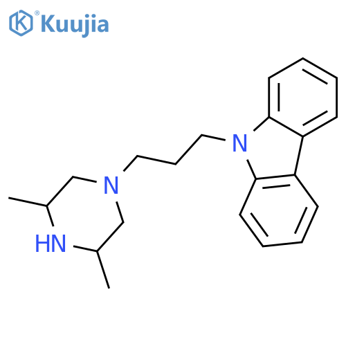 9H-CARBAZOLE, 9-[3-(3,5-DIMETHYL-1-PIPERAZINYL)PROPYL]- structure