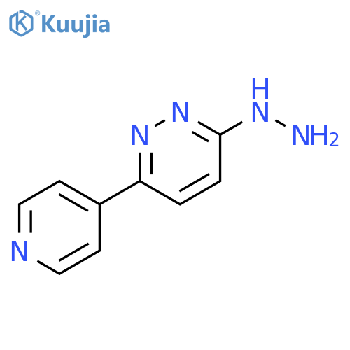 3-hydrazinyl-6-(pyridin-4-yl)pyridazine structure