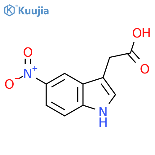 2-(5-nitro-1H-indol-3-yl)acetic acid structure