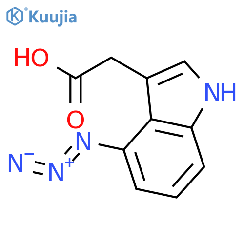 1H-Indole-3-acetic acid, 4-azido- structure