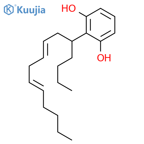 2-[(3Z,6E)-1-butylundeca-3,6-dien-1-yl]benzene-1,3-diol structure