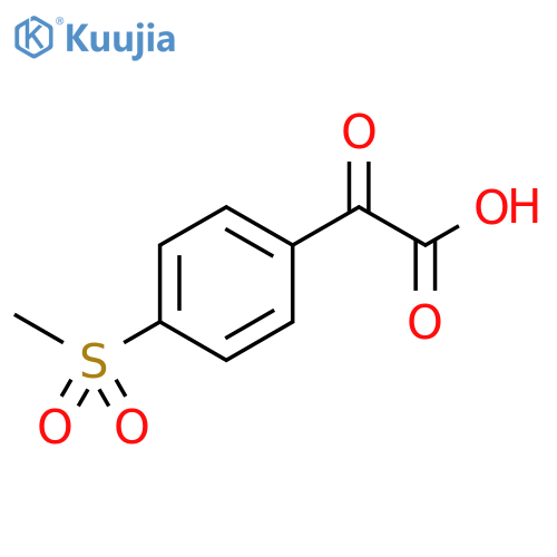 2-(4-methanesulfonylphenyl)-2-oxoacetic acid structure