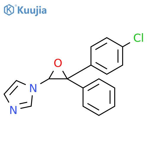 1-[3-(4-chlorophenyl)-3-phenyloxiran-2-yl]-1H-imidazole structure