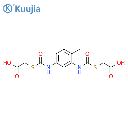 Acetic acid, 2,2'-[(4-methyl-1,3-phenylene)bis(iminocarbonylthio)]bis- structure