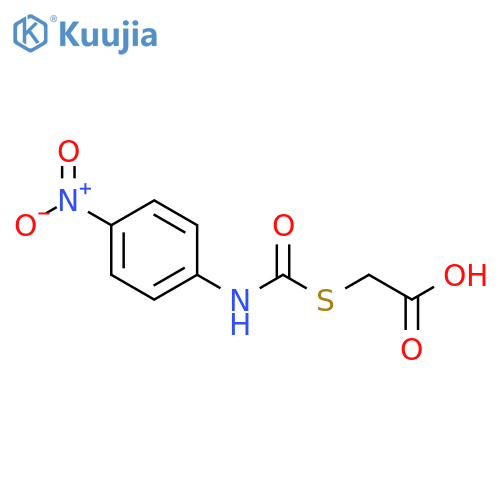 Acetic acid, [[[(4-nitrophenyl)amino]carbonyl]thio]- structure
