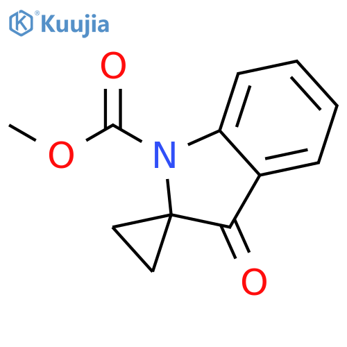 methyl 3'-oxospiro[cyclopropane-1,2'-indole]-1'(3'H)-carboxylate structure
