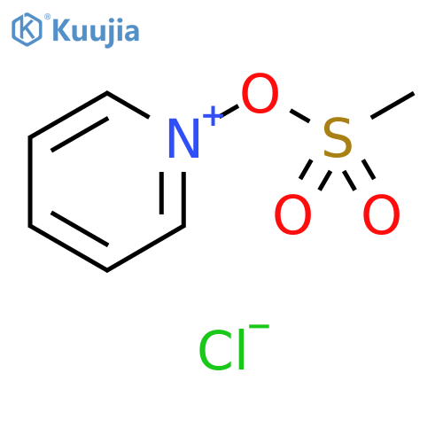 Pyridinium, 1-[(methylsulfonyl)oxy]-, chloride structure