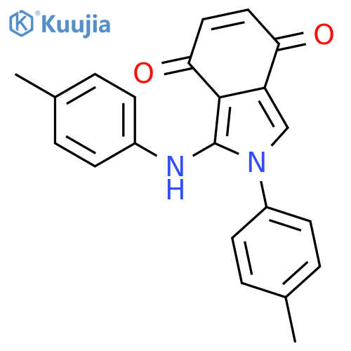 1-(4-Methylanilino)-2-(4-methylphenyl)-2H-isoindole-4,7-dione structure