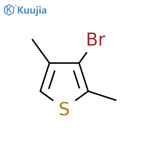3-Bromo-2,4-dimethylthiophene structure
