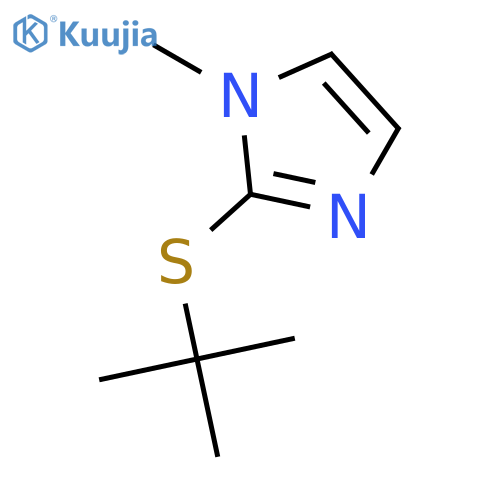 1H-Imidazole, 2-[(1,1-dimethylethyl)thio]-1-methyl- structure