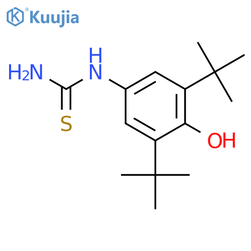 Thiourea, [3,5-bis(1,1-dimethylethyl)-4-hydroxyphenyl]- structure