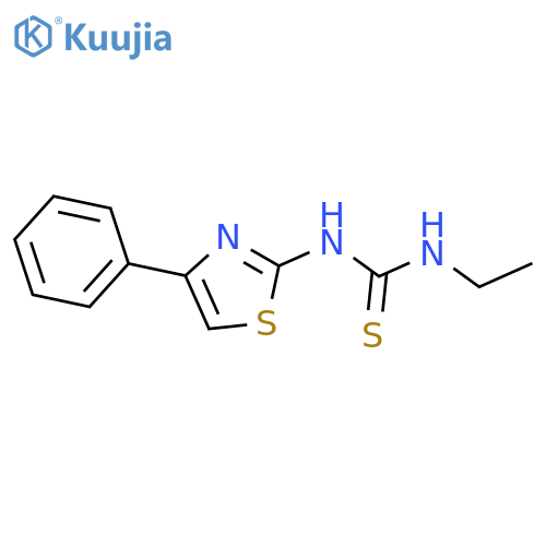 Thiourea, N-ethyl-N'-(4-phenyl-2-thiazolyl)- structure