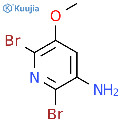 2,6-Dibromo-5-methoxypyridin-3-amine structure