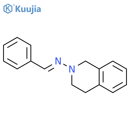 2(1H)-ISOQUINOLINAMINE, 3,4-DIHYDRO-N-(PHENYLMETHYLENE)- structure