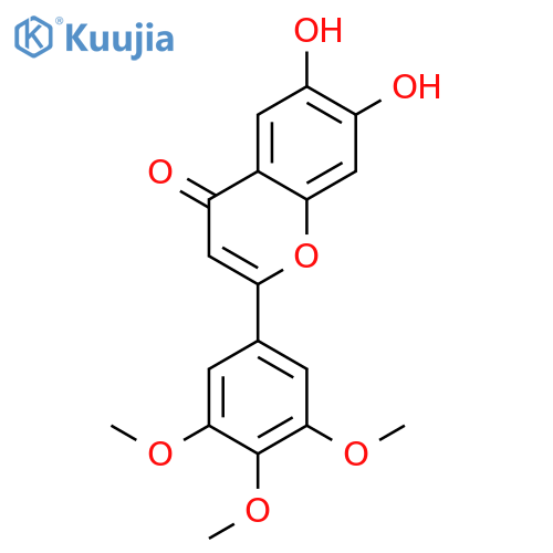 6,7-dihydroxy-2-(3,4,5-trimethoxyphenyl)-4H-chromen-4-one structure